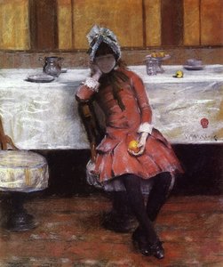 Sketch On A Young Girl On Ocean Steamer — William Merritt Chase