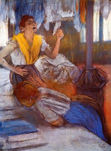 In A Laundry — Hilaire-germain-edgar Degas