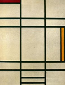 Composition with yellow and red