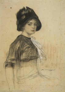 Female Portrait — Ramon Casas I Carbó