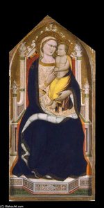Virgin And Child Enthroned — 니콜로 디 피에트로 제리니