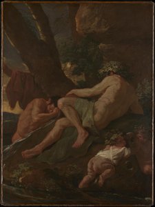 Midasz Mosása A Pactolusi Forrásnál — Poussin