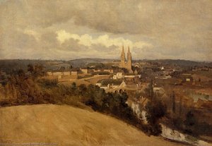 View Of Saint-lo — Jean-baptiste-camille Corot