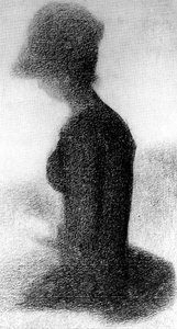 Joven Mujer Cosiendo — Georges Pierre Seurat