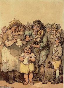 The Fiddler's Family — Thomas Rowlandson
