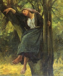 Asleep In The Woods — Jules Adolphe Aimé Louis Breton