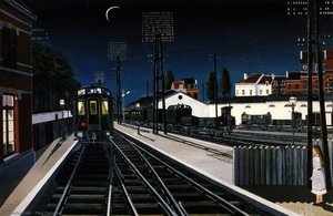 Train In Evening — Paul Delvaux