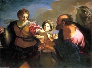 Rebecca And Eliezer At The Well — Carlo Maratta