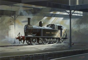 Great Northern Railway Locomotive No.90 In Adelaide Shed, Belfast — Norman Whitla