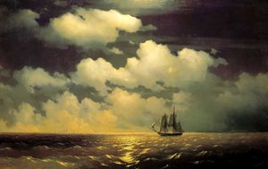 Encuentro De La Brig Mercurio Con El Escuadrón Ruso Tras La Derrota De Dos Buques De Guerra Turcos — Iván Aivazovski