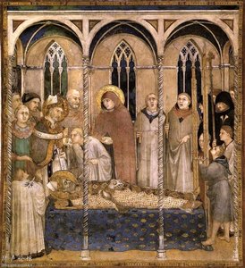 Burial Of St Martin (scene 10) — Simone Martini