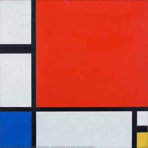 Komposition Med Rød, Blå Og Gul — Piet Mondrian