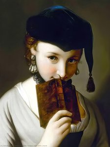 Girl With A Book — Pietro Antonio Rotari