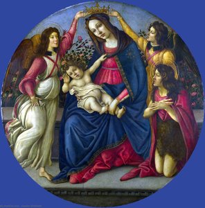Laboratorio Di Sandro Botticelli - La Vergine Col Bambino Con San Giovanni E Due Angeli — Sandro Botticelli