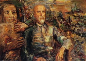 Thomas G. Masaryk, Huile Sur Toile, — Oskar Kokoschka