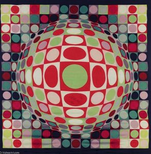 Fem Malerier — Victor Vasarely