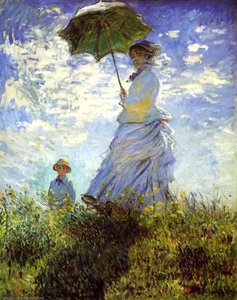 Promenade Med Parasoll — Claude Monet