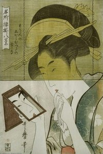 Woman With A Mirror — Kitagawa Utamaro