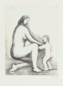 Plate Xxviii, From Mother And Child — Henry Moore