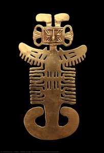 Anthropo-zoomorphous Breastplate — Tolima - Middle Period