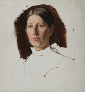 Christmas Day 1900. Portrait Study Of Anna Ancher — Michael Peter Ancher