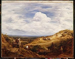 Carrieres De Sable A Hampstead Heath (sand Pits, Hampstead Heath) — John Linnell