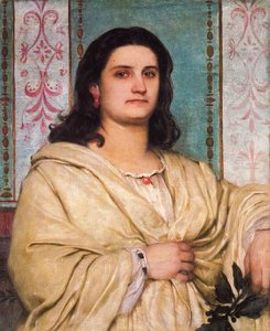 Portrait D'angela Böcklin En Muse — Arnold Böcklin