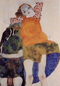 Dvě Dívky Posedlé — Egon Schiele