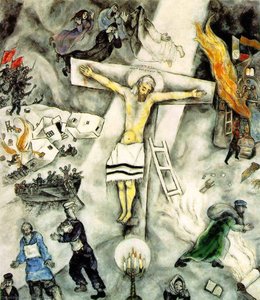 La Crucifixión Blanca — Marc Chagall