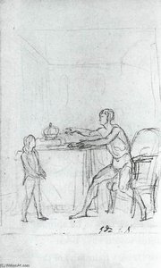 Luigi Xvi Presenta La Costituzione Al Figlio Delfino — Jacques-louis David