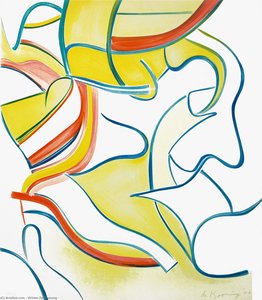 Untitled -2, From Quatre Lithographies — Willem De Kooning
