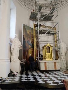Farewell Of St Peter And St Paul, Returning Of The Painting After Restoration — Pranciškus Smuglevičius