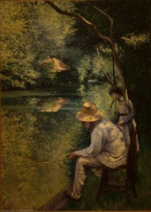 Angling — Gustave Caillebotte
