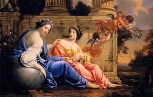 Le Muse Urania E Calliope — Simone Vouet