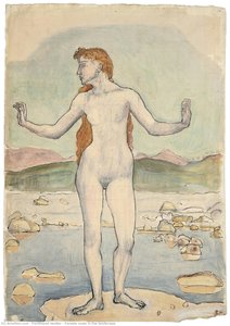 Nudo Femminile Nel Paesaggio — Ferdinand Hodler