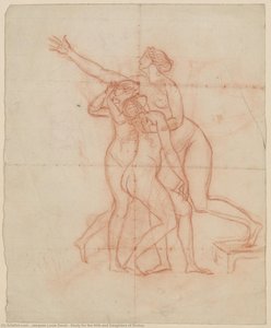 Studie Für Die Frau Und Die Töchter Des Brutus — Jacques-louis David