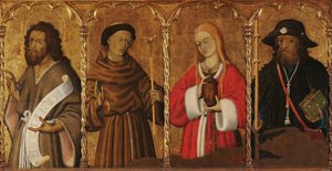 Sant Pere De Púbol Altarpiece. Detail Of The Predella — Bernat Martorell