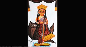 Patachitra Of Lakshmi — Uttam Chitrakar