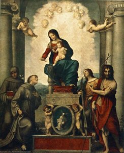 Madonna Con San Francisco — Antonio Allegri Da Correggio