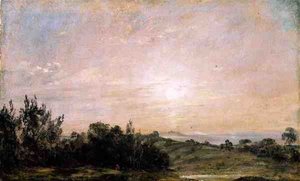 Hampstead Heath, Verso Harrow — John Constable