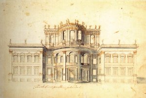 Façade Of A Garden Pavilion — Johann Bernhard Fischer Von Erlach