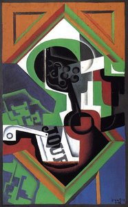 Pipa Y Frutero Con Uvas — Juan Gris