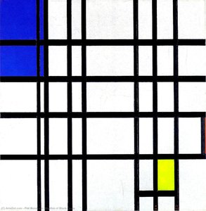 Rytmen Af Sorte Linjer — Piet Mondrian