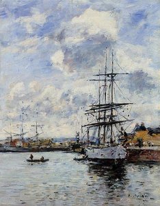 Deauville, The Harbor — Eugène Louis Boudin