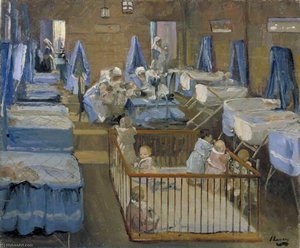 Lady Henry's Crèche, Woolwich — Sir John Lavery