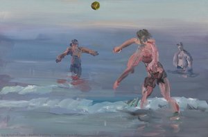 Ballspiel Am Meer — Rainer Fetting