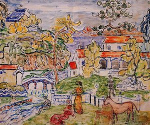 Figures And Donkeys (also Known As Fantasy With Horse) — Maurice Brazil Prendergast
