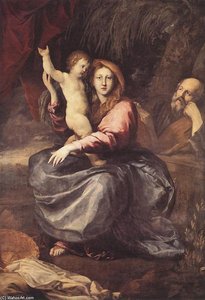The Holy Family At The Palm-tree — Pierre Puget