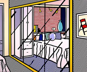 Interior With Mirrored Closet — Roy Lichtenstein