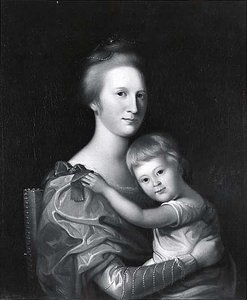 Mrs. John Brice And Daughter, (painting) — Charles Willson Peale